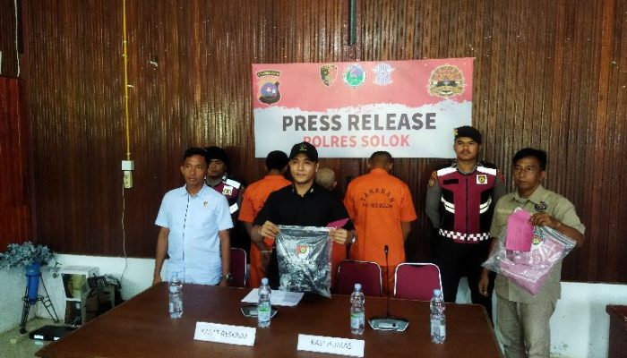 Polres Solok Ungkap Kasus Curanmor dan Cabul Anak di Bawah Umur