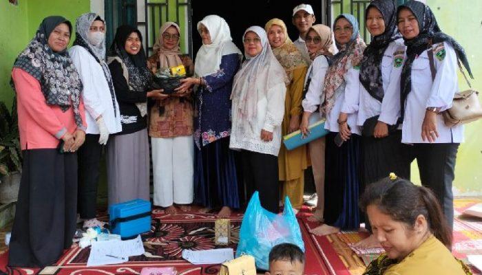 Nagari Koto Baru di Kabupaten Solok Rutin Berikan PMT Ke Sejumlah Posyandu