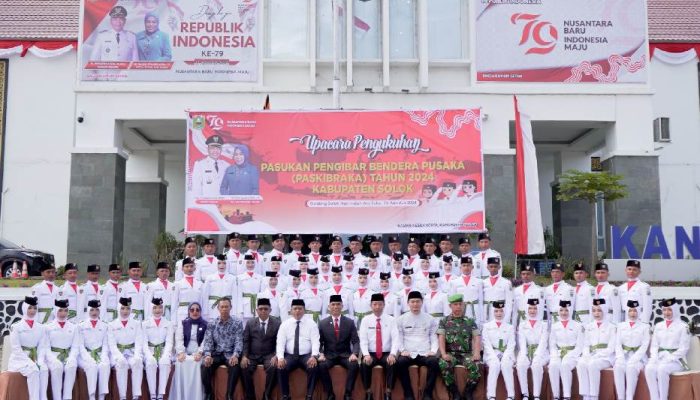 60 Anggota Paskibraka Kabupaten Solok Tahun 2024 Dikukuhkan