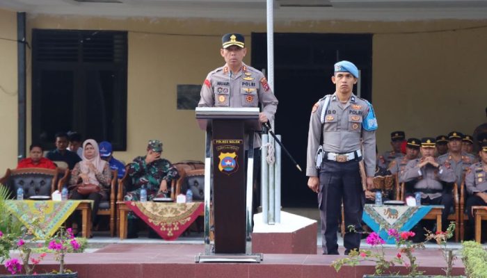 Siap Amankan Pilkada, Polres Solok Laksanakan Apel Gelar Pasukan Operasi Mantap Praja 2024