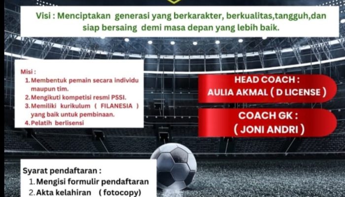 Ayo! Segera Daftarkan Anak Anda, Sekarang Telah Dibuka SSB Kubung Tigobaleh di Kabupaten Solok