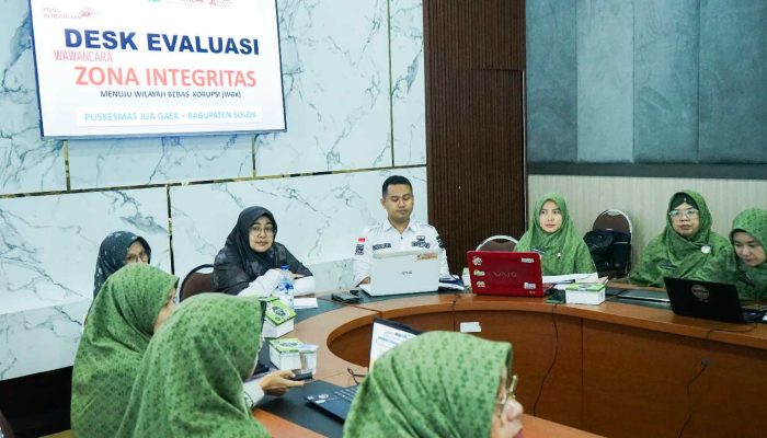 Puskesmas Jua Gaek di Kabupaten Solok Masuk Penilaian Zona Integritas Menuju Wilayah Bebas Korupsi