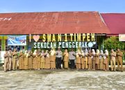 Satlantas Polres Dharmasraya Sosialisasikan Tertib Berlalu Lintas kepada Siswa SMA N 1 Timpeh