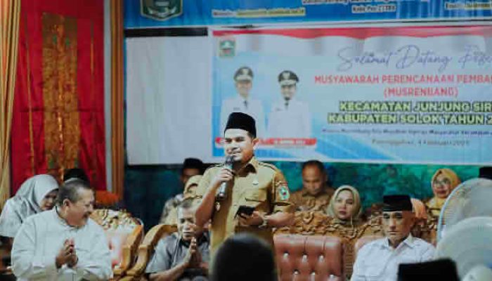 Musrenbang Kecamatan Junjung Sirih Tahun 2025: Wakil Bupati Solok Tekankan Kolaborasi untuk Prioritas Pembangunan