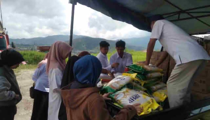 Operasi Pasar Pangan di Alahan Panjang Diserbu Pembeli