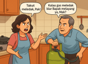 Kalau Gas Meledak Biar Bapak yang Melayang, Ya Mak?” Drama Elpiji dan Emak Emak Eksis