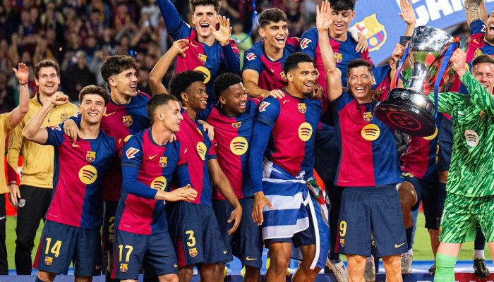 Barcelona Takluk dari Villarreal, Perayaan Juara Ternoda