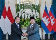 Presiden Prabowo Sambut Kunjungan Kehormatan Presiden Senat Kamboja Hun Sen di Istana Merdeka