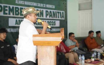 Wakil Bupati Solok hadiri Pembekalan Aliansi Mahasiswa Solok (AMS ) Mengabdi 5 di Lubuk Selasih