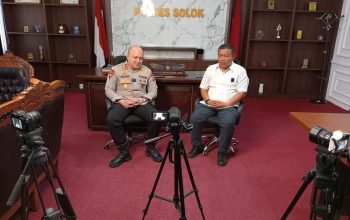 Host Chanel Tendang Bebas Hafiz Ucapkan Selamat HUT Bhayangkara ke-79, Apresiasi Kinerja Polres Solok
