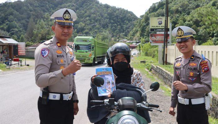 Sat Lantas Polres Solok Sosialisasikan Operasi Patuh Singgalang 2025