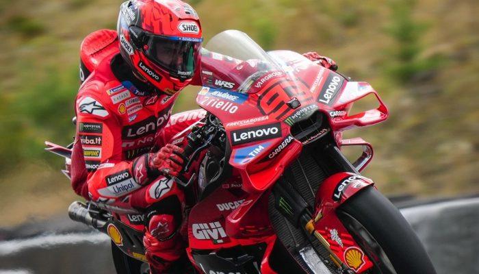Marc Márquez Menang Dramatis di Sprint MotoGP Ceko, Bagnaia Tertekan oleh Masalah Teknis pada Ban