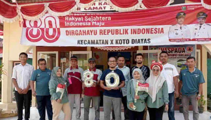 Camat X Koto di Atas Maknai “Solok Bersih” dan Semangat Hari Kemerdekaan RI ke-80 dengan Gotong Royong