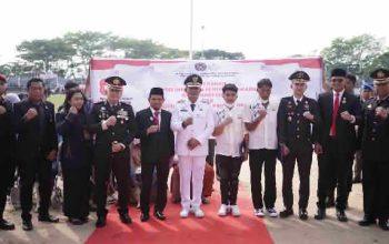 Bupati Jon Firman Pandu Pimpin Upacara HUT RI ke-80 di GOR Batubatupang