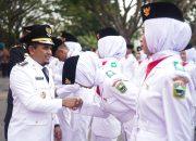 Penurunan Bendera HUT RI ke-80 di Solok: Wabup Candra Tegaskan Peran Generasi Muda