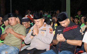 Polresta Barelang Gelar Doa Bersama Driver Online Batam untuk Almarhum Rekan di Jakarta