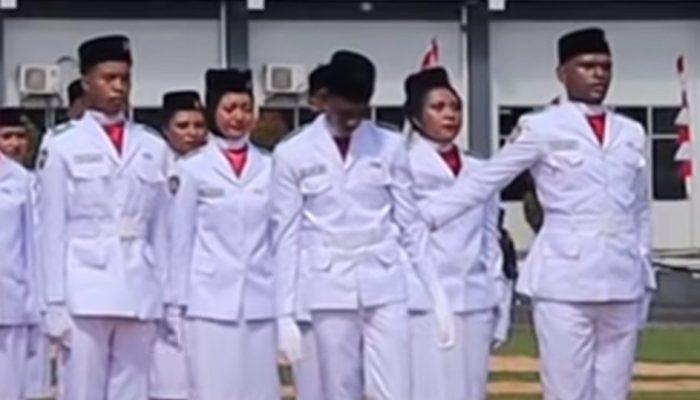 Aksi Heroik Paskibraka Papua Barat Daya: Tetap Tegap Meski Nyaris Pingsan di HUT RI ke-80