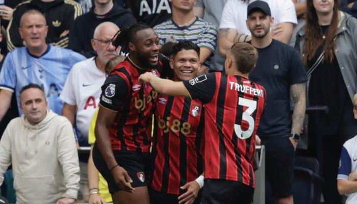 Evanilson Bungkam The Lilywhites, Bournemouth Menang 1-0 atas Tottenham di Liga Inggris