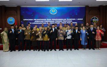 Kepala BNN RI Lantik Pejabat Pratama, Tekankan 3 Nilai Utama