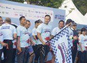 Menko AHY didampingi Wamenhan RI Bersama Rektor dan IKA Unhan RI Lepas 3.000 Peserta Bela Negara Run 2025