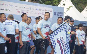 Menko AHY didampingi Wamenhan RI Bersama Rektor dan IKA Unhan RI Lepas 3.000 Peserta Bela Negara Run 2025