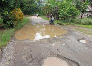 Jalan Rusak Parah di Nagari Gunung Medan, Warga Khawatir Keselamatan Pengendara