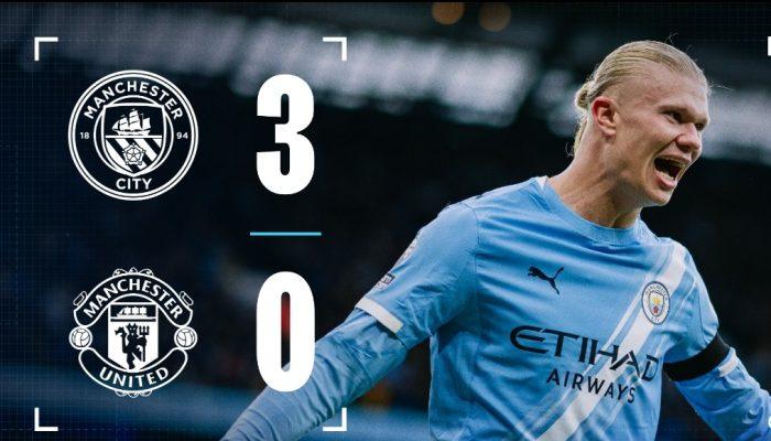 Derby Manchester: Manchester City Gulung Manchester United 3-0 di Etihad