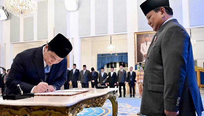 Erick Thohir Resmi Dilantik Jadi Menpora