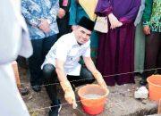 Wabup Solok Letakkan Batu Pertama Saung Tahfizd MTs Muhammadiyah Sumani