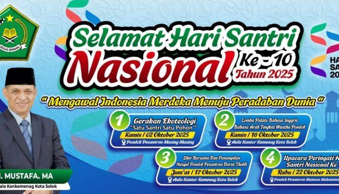 Peringati HSN di Lingkungan Kemenag Kota Solok, Kasi PD Pontren Tunjuk Ponpes Tarjun Najah sebagai Lokasi Volly Ball