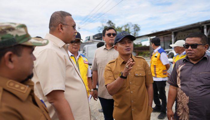 Bupati Solok dan Wakil Ketua Komisi VI DPR RI Tinjau Rencana Perbaikan Jalan Taratak Galundi