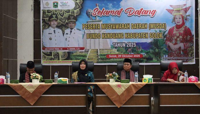 Musda Bundo Kanduang Kabupaten Solok Resmi Digelar, Ketua Baru Terpilih