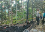 Sebuah Rumah Kayu di Perumahan Batu Kubung Koto Baru Hangus Terbakar