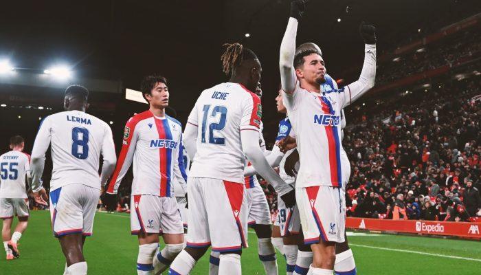 Anfield Terguncang! Crystal Palace Hancurkan Liverpool 3-0, Merpati Putih Humiliasi The Reds di Carabao Cup