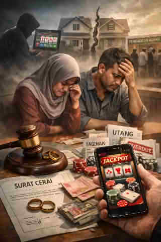 Gelombang Perceraian di Dharmasraya Mengkhawatirkan, Judi Online Jadi Pemicu Utama