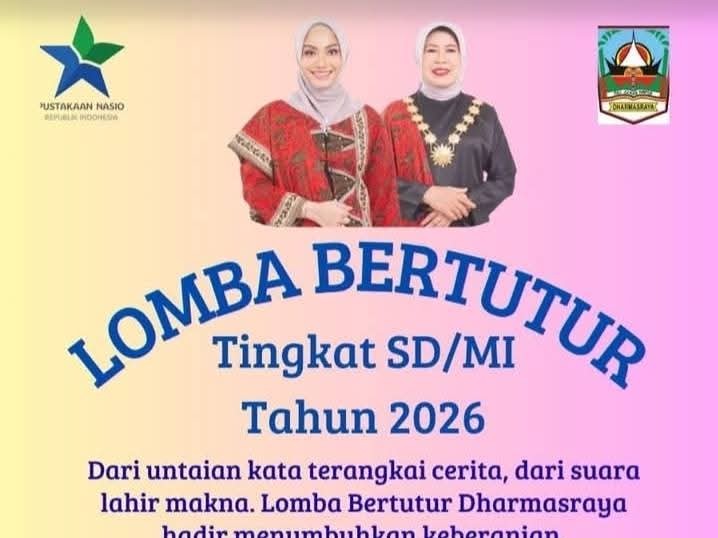 Pemkab Dharmasraya Gelar Lomba Bertutur 2026, Perkuat Literasi dan Karakter Generasi Muda