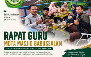 RAPAT GURU MDTA MASJID BABUSSALAM BAHAS PERSIAPAN MTQ TINGKAT KOTA SOLOK DAN TARGET WISUDA TAHFIDZ 2027