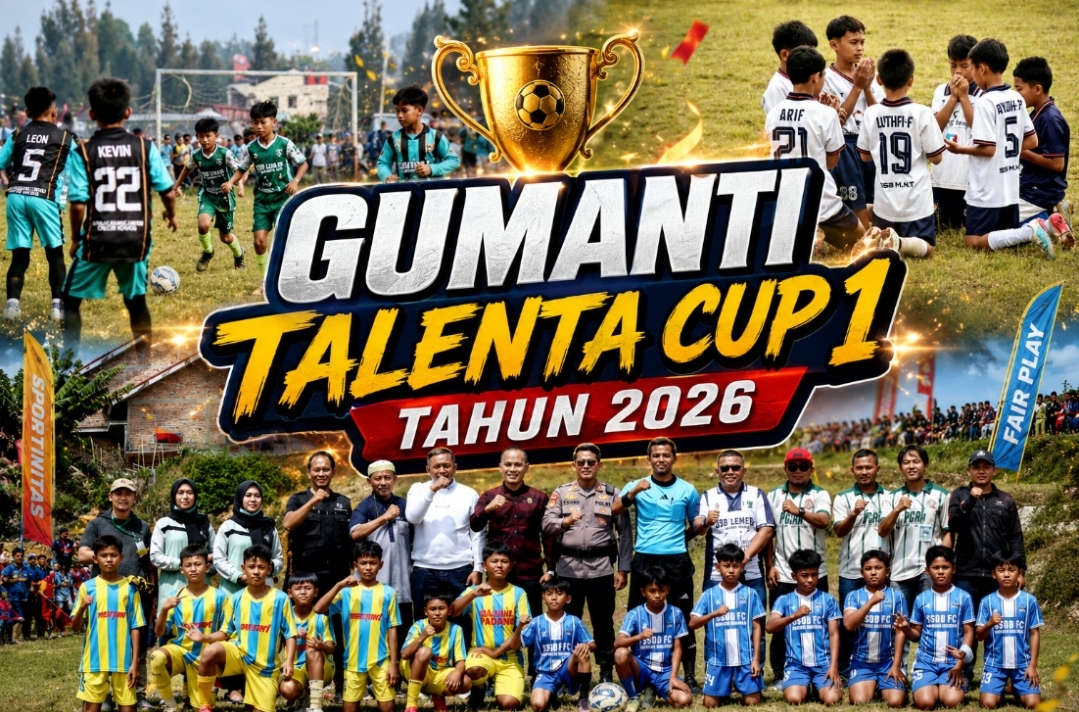 GUMANTI TALENTA CUP I RESMI DIGELAR, ANGGOTA DPRD KABUPATEN SOLOK DIDAULAT MENJADI PEMBINA SSB LEMBAH GUMANTI