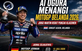 Ai Ogura Menangi MotoGP Belanda 2026, Jorge Martin Rebut Puncak Klasemen
