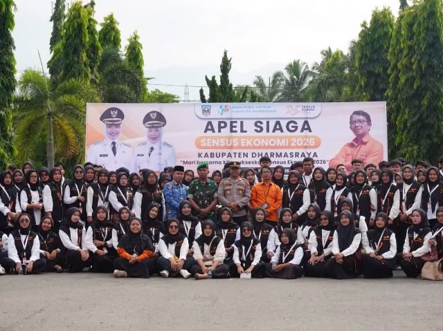 Wabup Dharmasraya Pimpin Apel Siaga Sensus Ekonomi 2026, 243 Petugas Mulai Pendataan