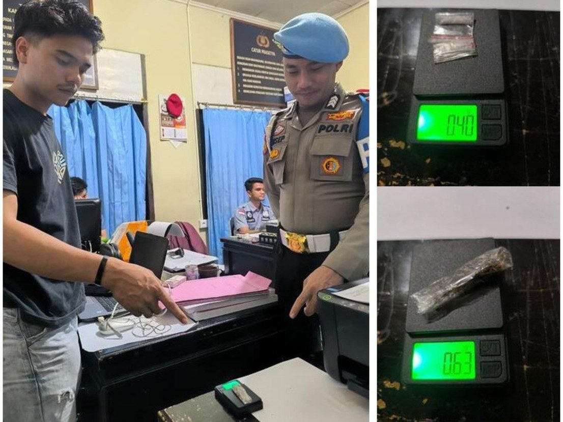 Satresnarkoba Polres Solok Tangkap Terduga Pengedar Sabu dan Ganja di Kubung