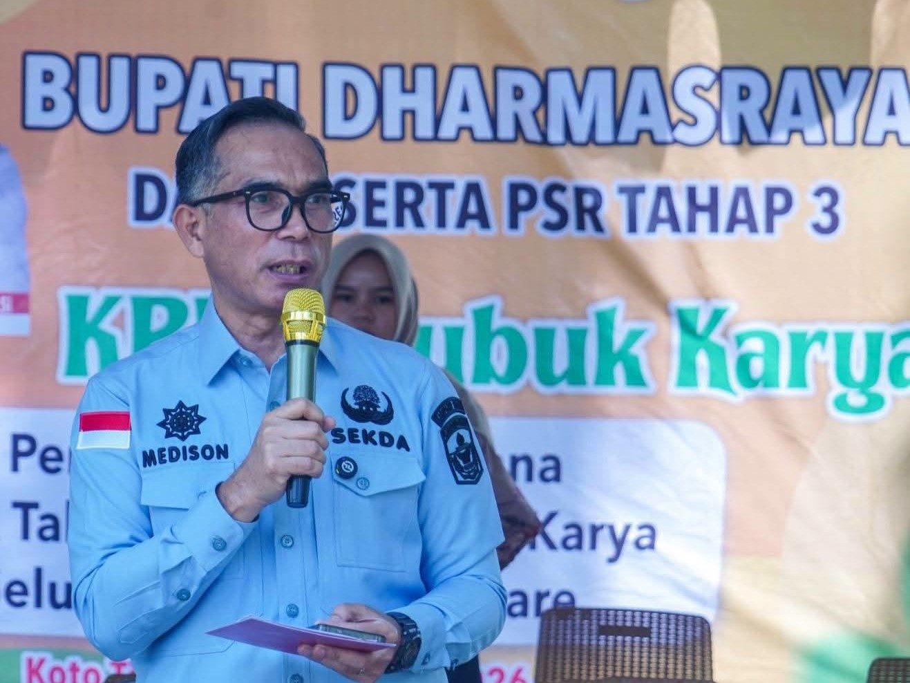 Medison Dorong Peremajaan Sawit Rakyat Tahap III di Dharmasraya