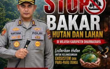 Polres Dharmasraya Serukan Stop Pembakaran Hutan dan Lahan