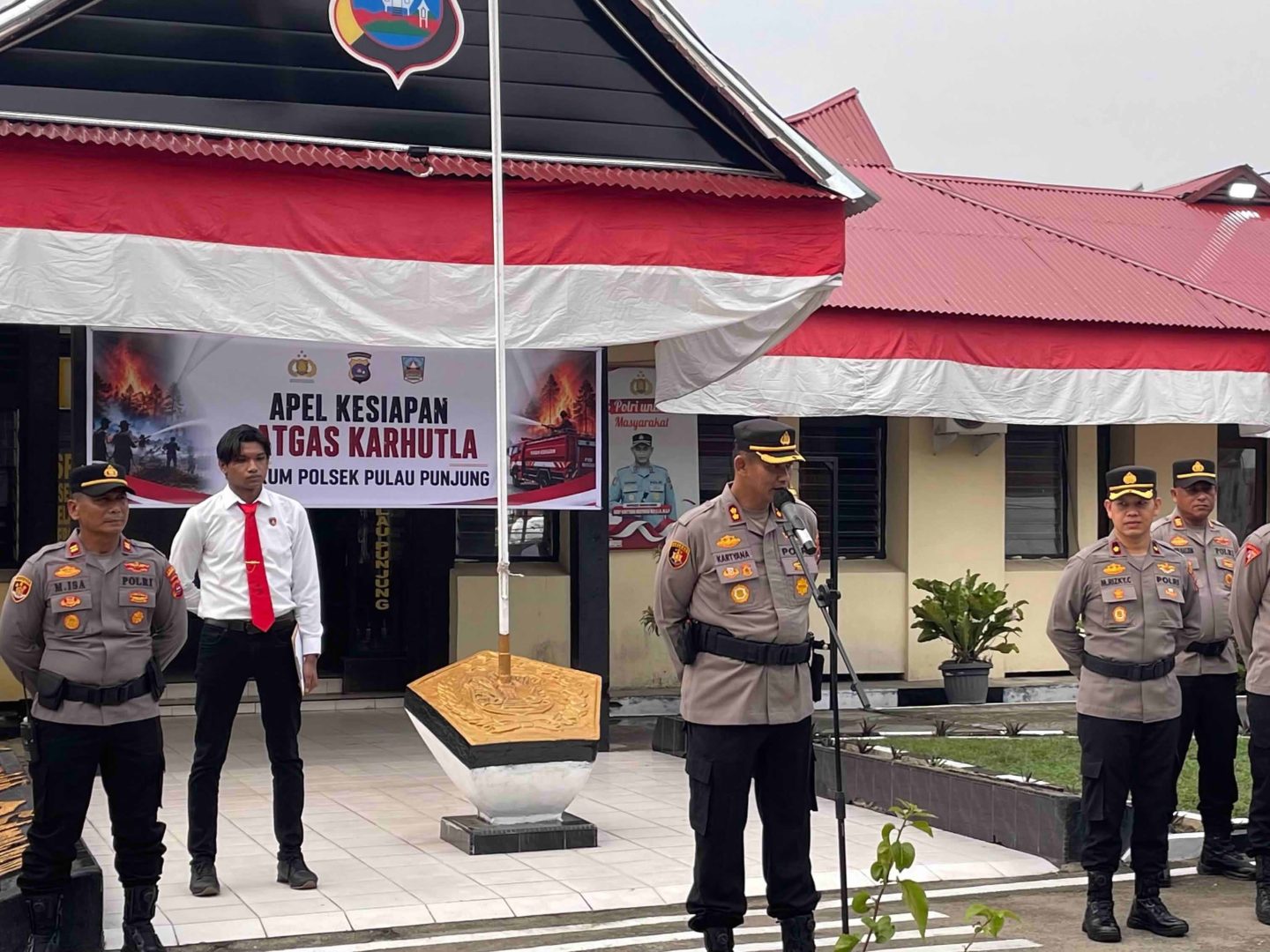 Polres Dharmasraya Perkuat Antisipasi Karhutla, Komunitas Trail Turut Dilibatkan