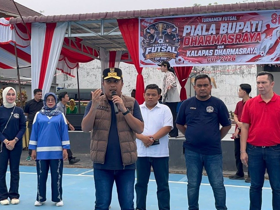 Wagub Sumbar dan Bupati Dharmasraya Tutup Turnamen Futsal Piala Bupati & Kalapas Cup 2026