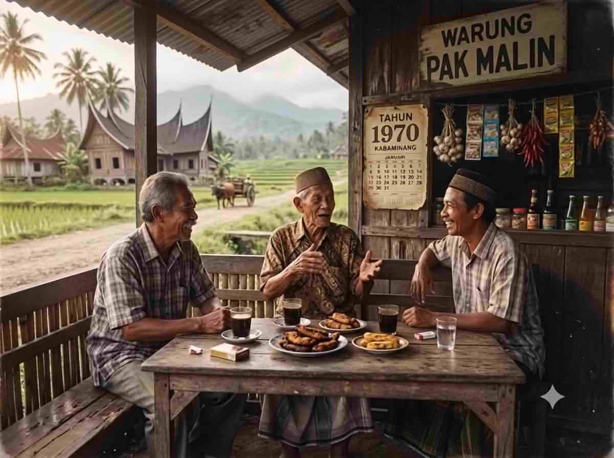 Goreang Pisang, Kawan Mangopi di Lapau