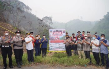 Annisa dan Kapolres Kartyana Temukan Sawit di Bekas Karhutla Dharmasraya