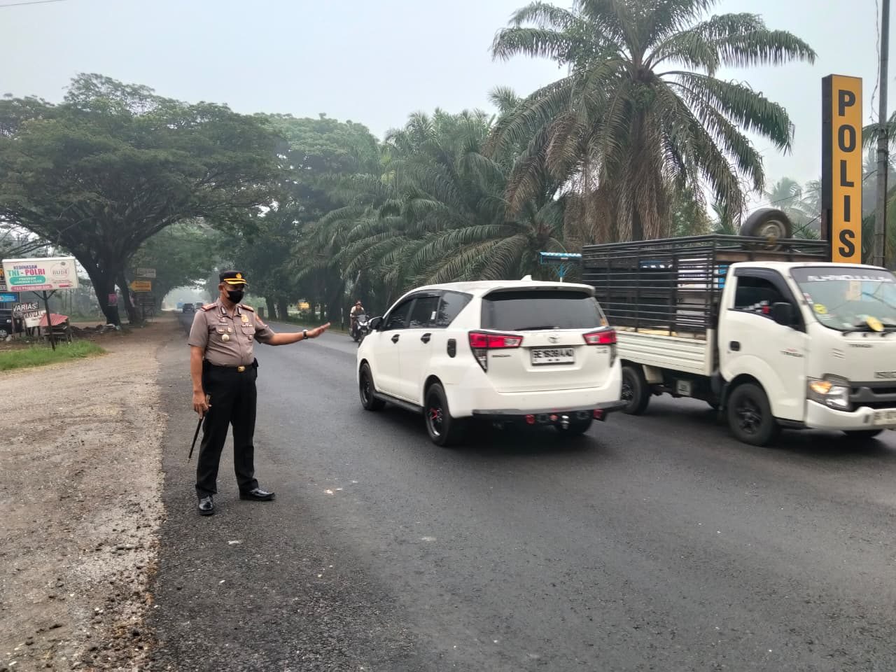 Kapolres Dharmasraya Turun ke Jalan, Arus Pagi Jadi Prioritas