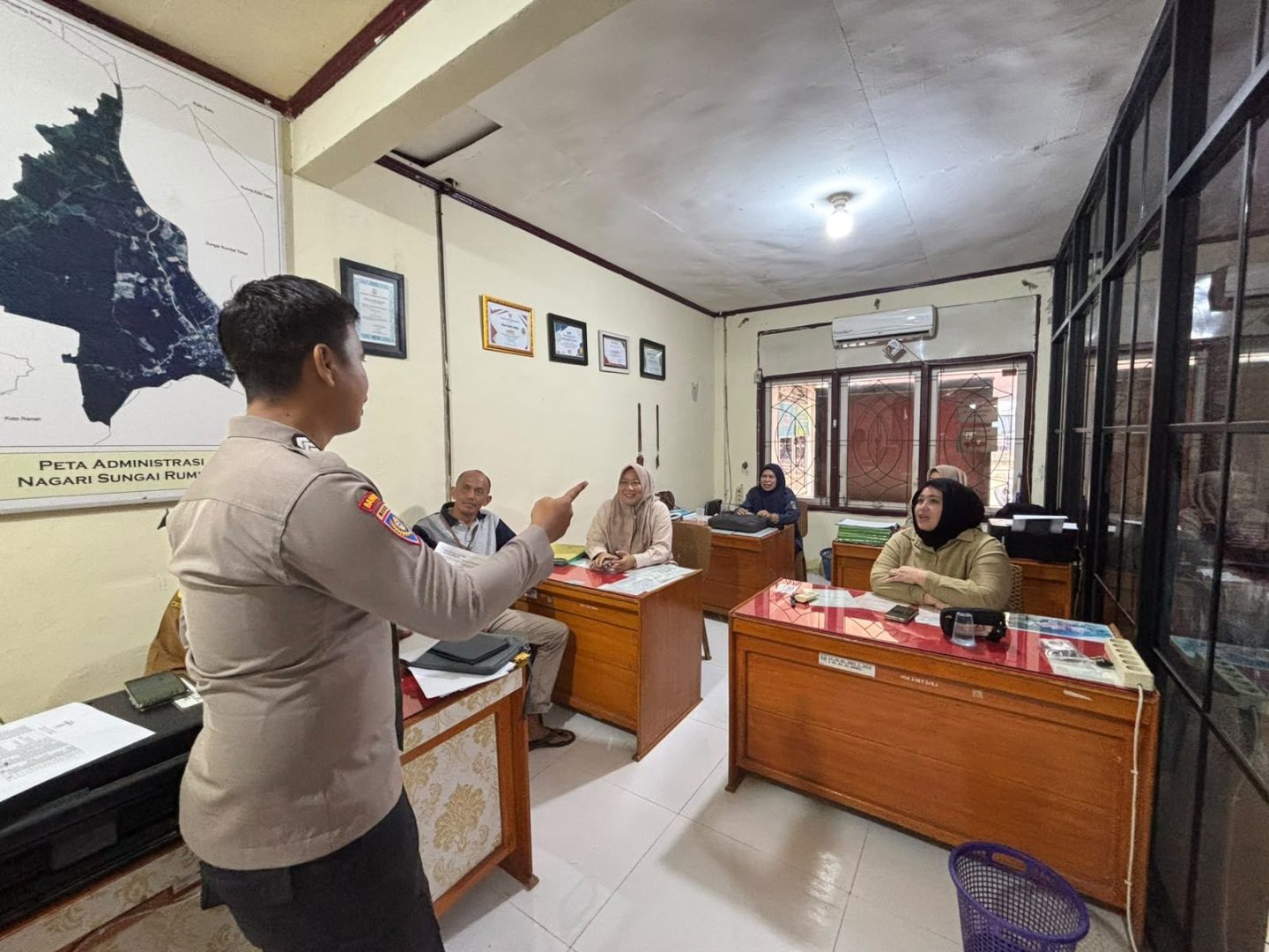 Polres Dharmasraya Ajak Perangkat Nagari Sosialisasikan Bahaya Narkoba